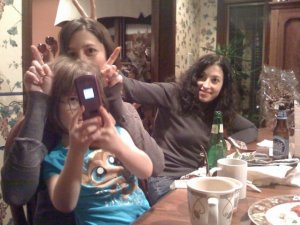 Jenn Steele, a sister, and a niece